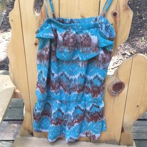 Kirra Blue & Brown Romper